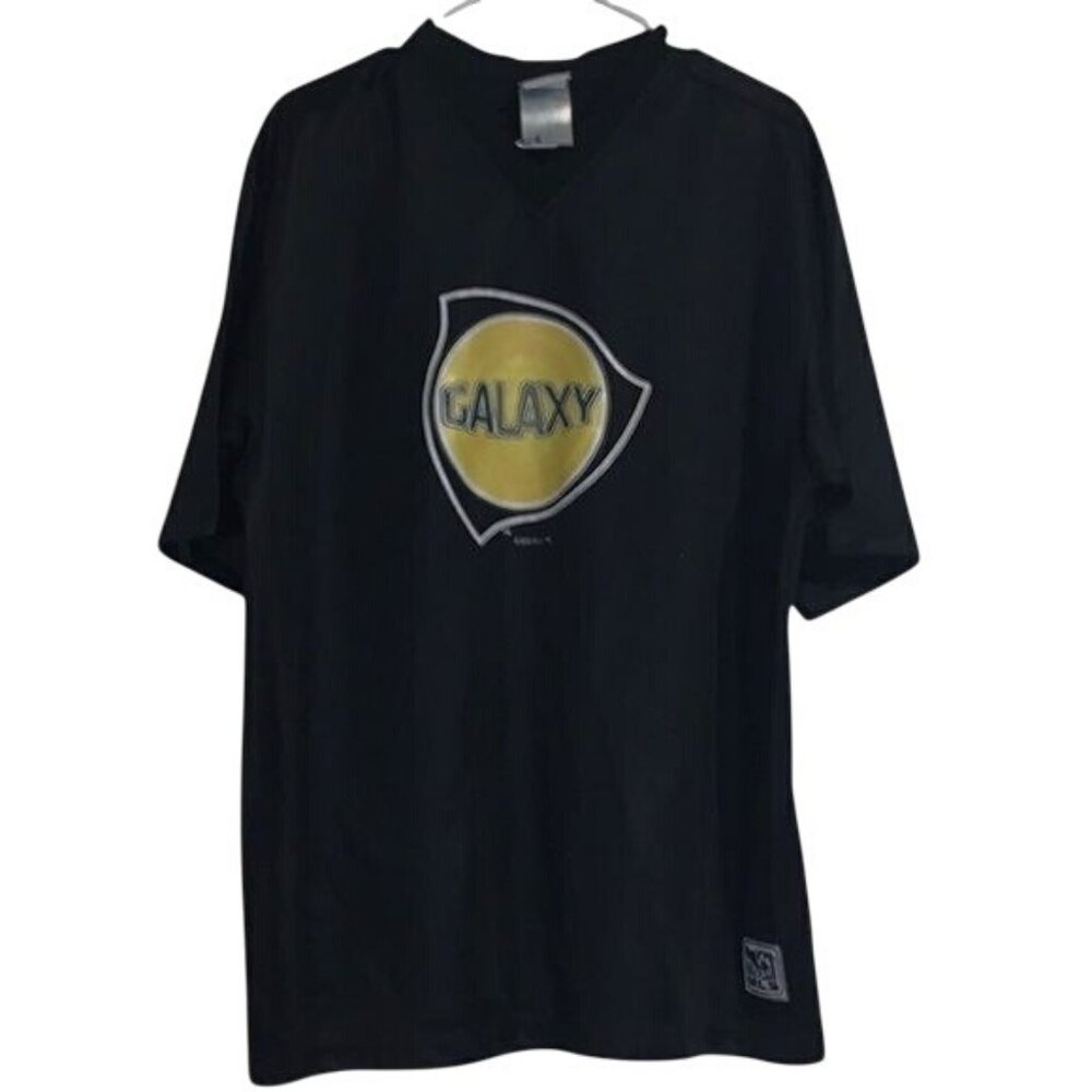 Los Angeles Galaxy MLS 2003 Black Short Sleeve Shirt XL